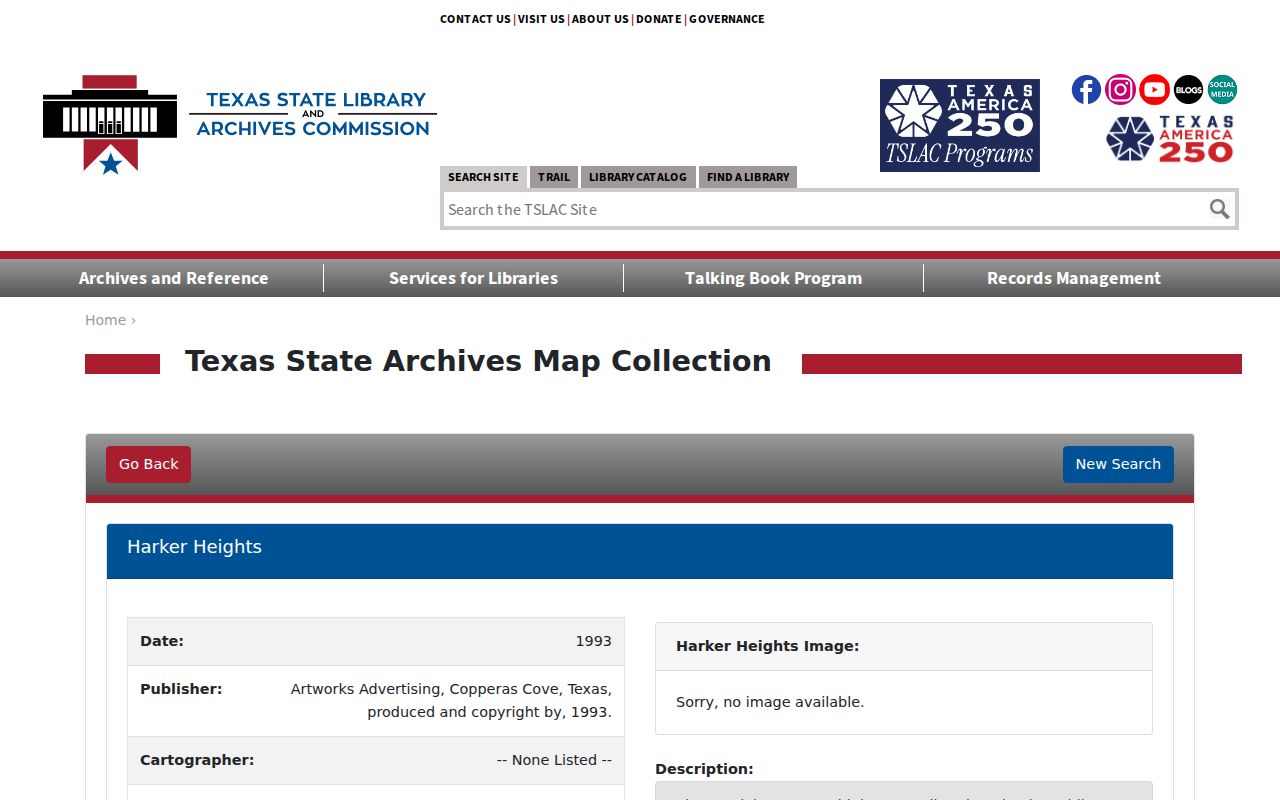 Harker Heights previous residents research using the 1993 TSLAC street map and directory material
